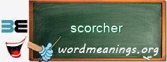 WordMeaning blackboard for scorcher